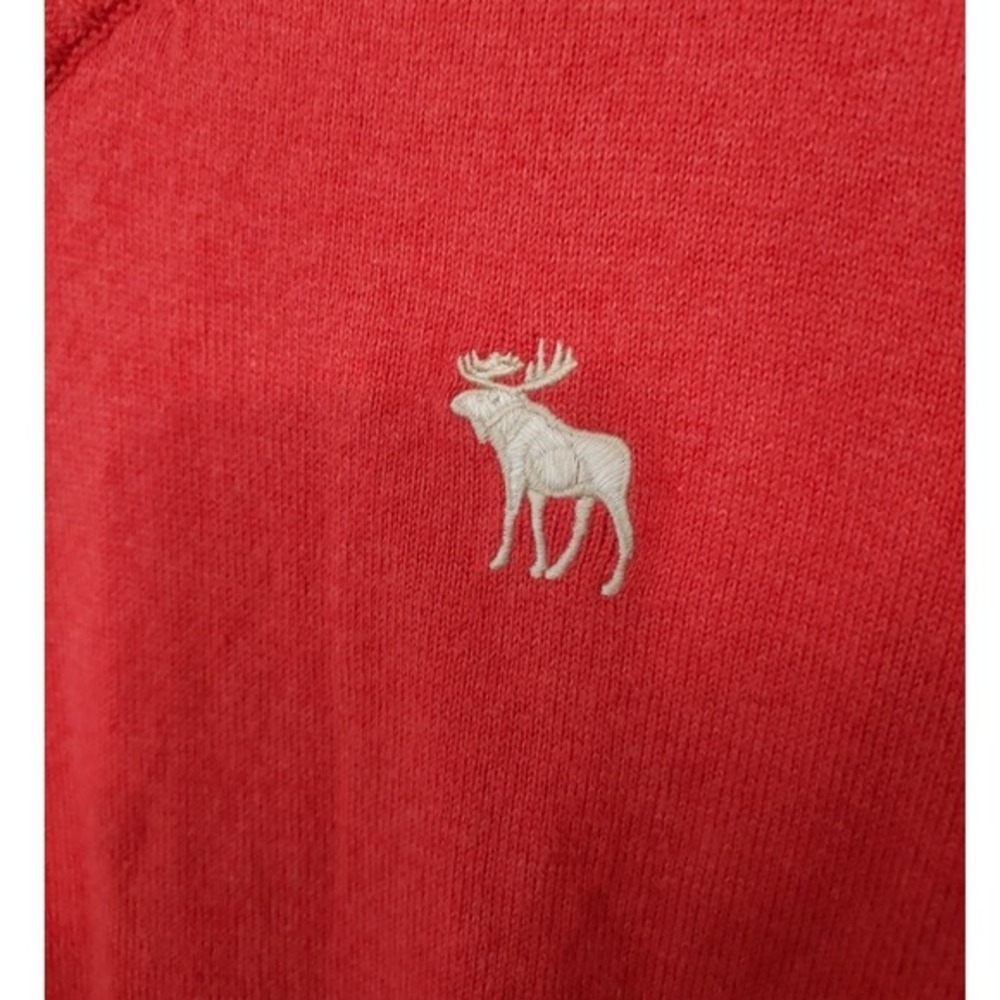 Abercrombie & Fitch Sweater Mens L Rust Muscle Fit Cotton Cashmere V-Neck Moose - Picture 4 of 6